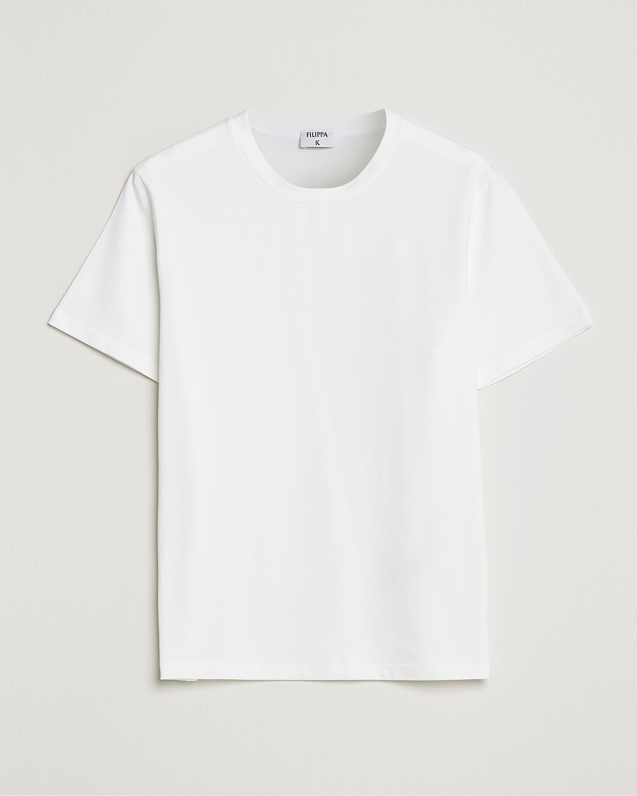 Filippa K Stretch Cotton Tee White – Weiß