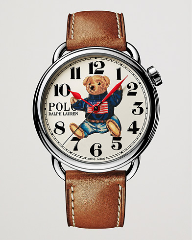 Herren | Uhren | Polo Ralph Lauren | 42mm Automatic Flag Bear White Dial 