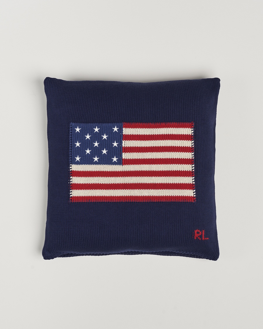 Ralph Lauren Home RL Flag 50x50 cm Throw Pillow Navy – Blau