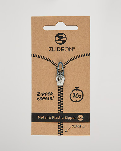 Herren | Reparatur | ZlideOn | Normal  Plastic & Metal Zipper Silver XXS 