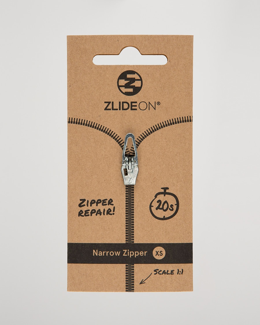 ZlideOn Narrow Zipper Silver XS – Silber