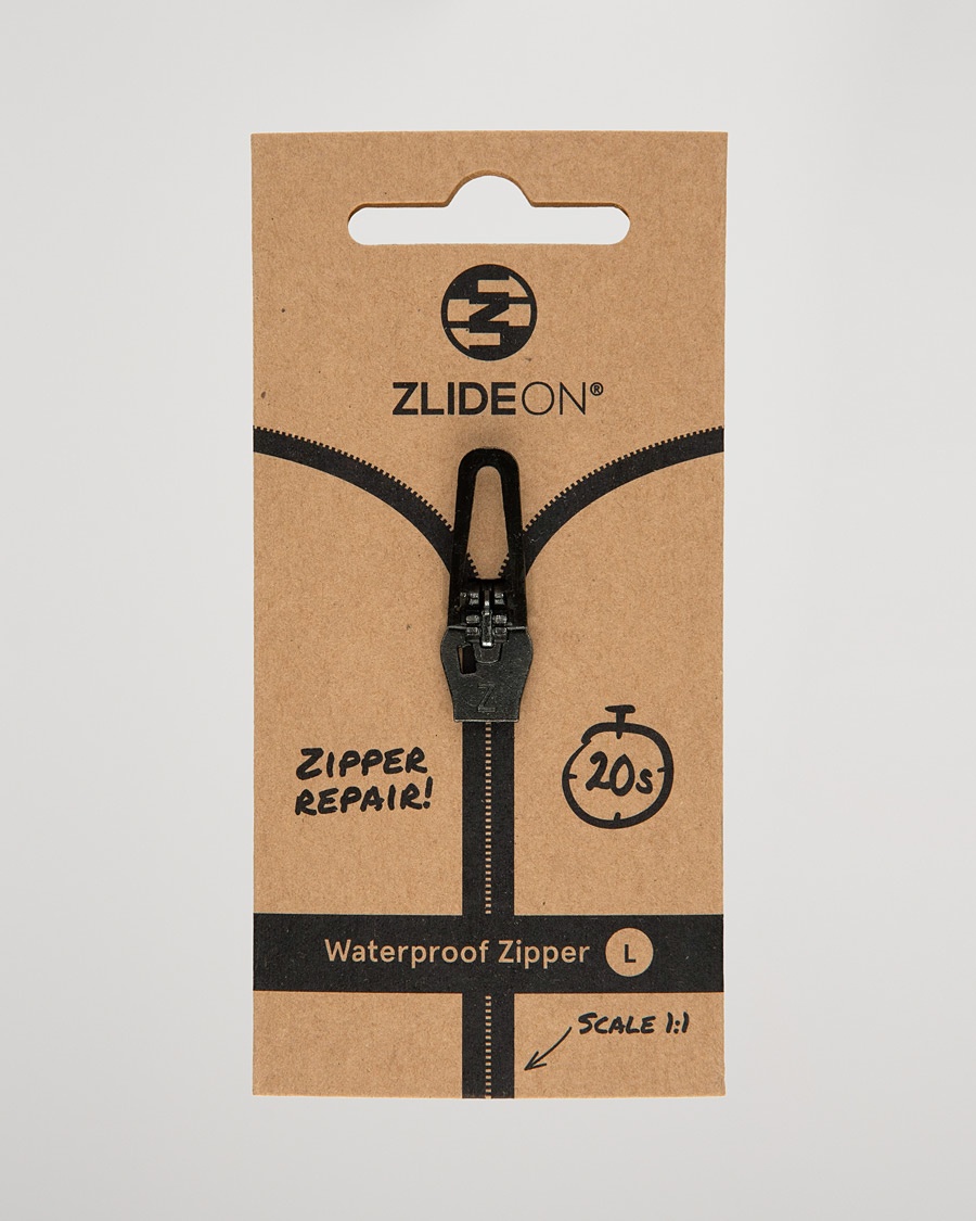 ZlideOn Waterproof Zipper Black L – Schwarz
