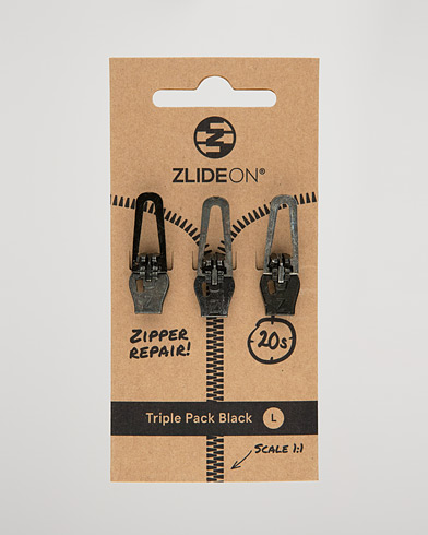 Herren | Reparatur | ZlideOn | 3-Pack Zippers Black L