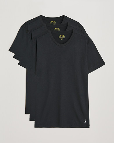 Herren | Kleidung | Polo Ralph Lauren | 3-Pack Crew Neck T-Shirt Black