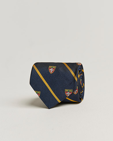 Herren |  | Polo Ralph Lauren | Crest Striped Tie Navy