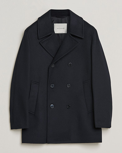 Herren | Minimalistische Jacken | Mackintosh | Dalton Wool/Cashmere Peacoat Black