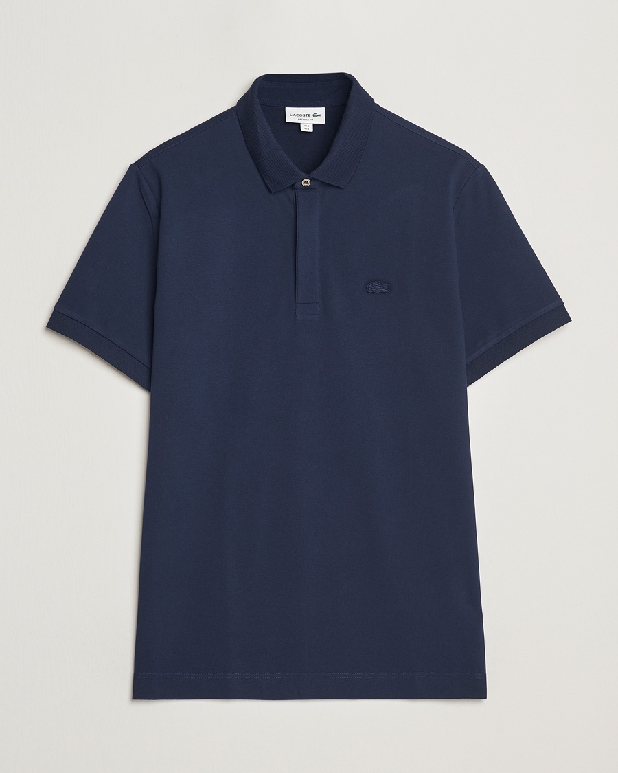 Lacoste Paris Polo Piké Navy Blue – Blau
