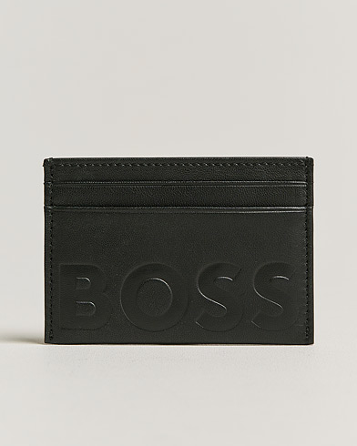 Herren | Kartenetui | BOSS BLACK | Signature Leather Card Holder Black