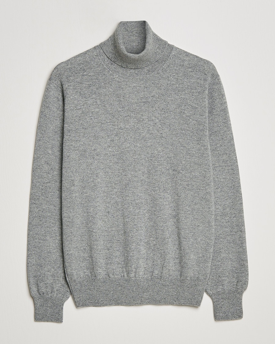 Piacenza Cashmere Cashmere Rollneck Sweater Light Grey – Grau