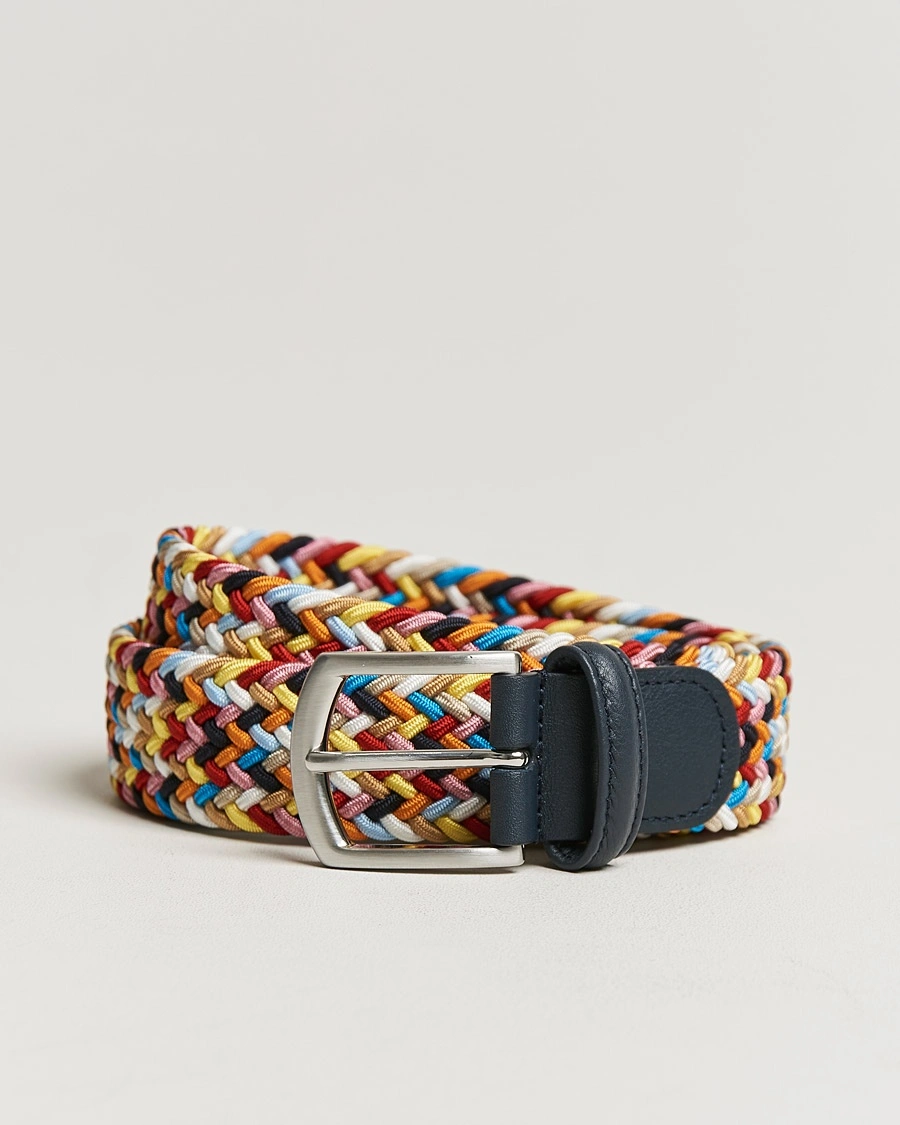 Anderson's Stretch Woven 3,5 cm Belt Multi – Mehrfarbig