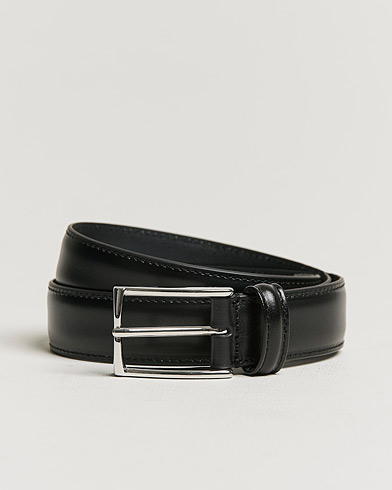 Herren |  | Anderson's | Leather Suit Belt 3 cm Black