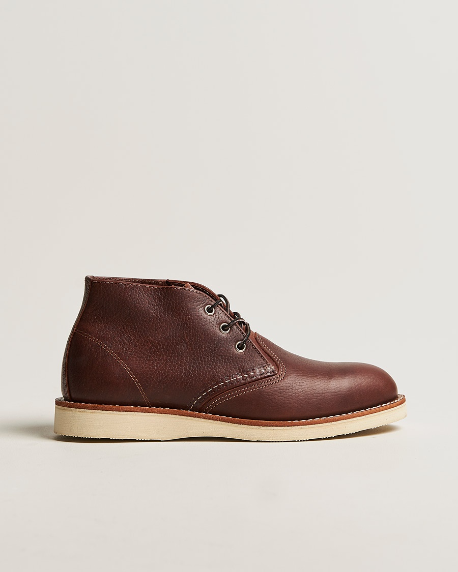 Red Wing Shoes Work Chukka Briar Oil Slick Leather – Braun