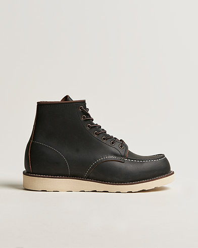 Herren | Handgefertigte Schuhe | Red Wing Shoes | Moc Toe Boot Black Prairie