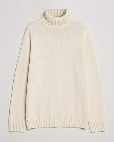 Herren | Pullover | A Day's March | Forres Cotton/Cashmere Rollneck Off White