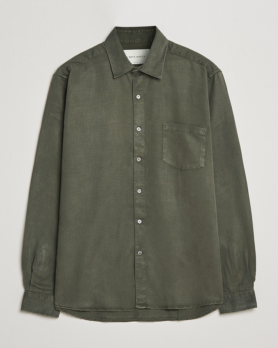A Day's March Daintree Lyocell Shirt Olive – Grün