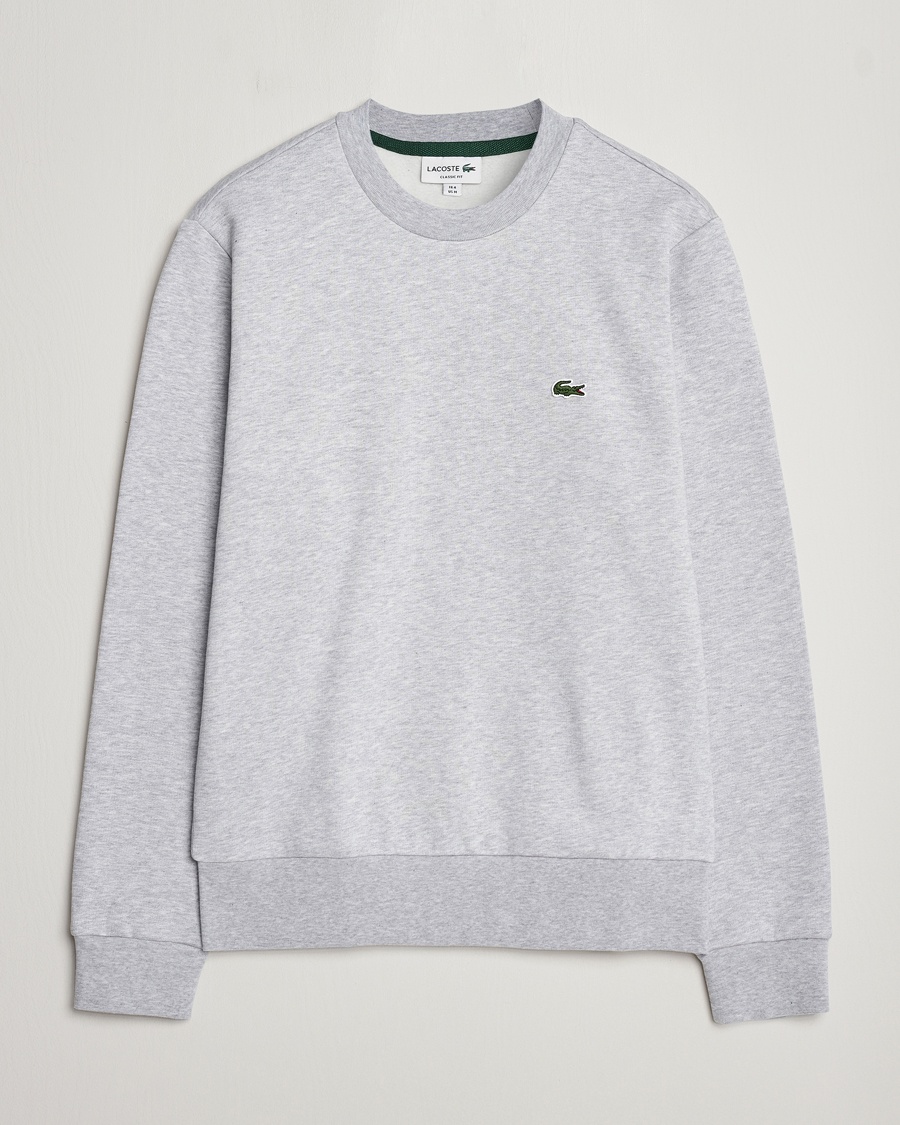 Lacoste Crew Neck Sweatshirt Silver Chine – Grau