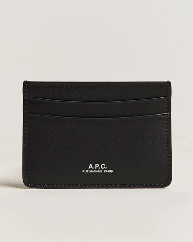 Herren | A.P.C. | A.P.C. | Calf Leather Card Holder Black
