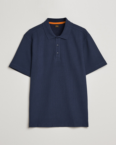 Herren | Poloshirt | BOSS ORANGE | Petempesto Knitted Polo Dark Blue