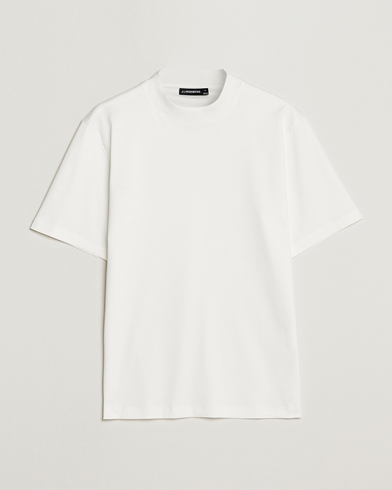Herren |  | J.Lindeberg | Ace Mock Neck Mercerized Cotton T-Shirt White