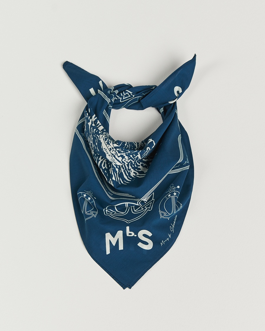 Merz b. Schwanen Merz b. SchwanenCotton BandanaInk Blue – Blau