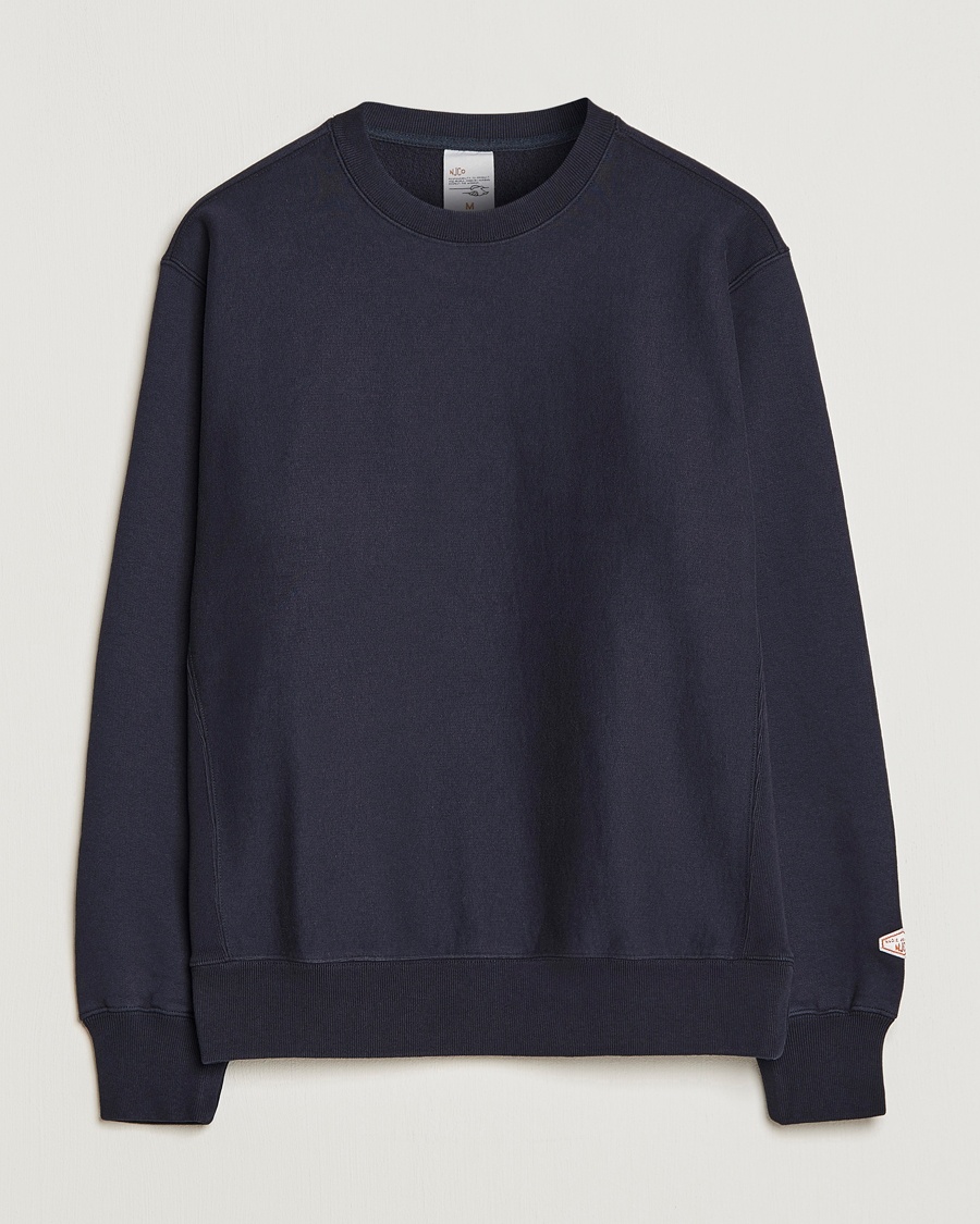 Nudie Jeans Hasse Crew Neck Sweatshirt Navy – Blau