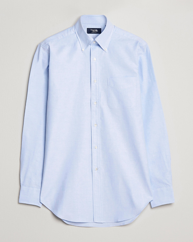 Herren | Business Casual | Kamakura Shirts | Slim Fit Oxford BD Shirt Light Blue