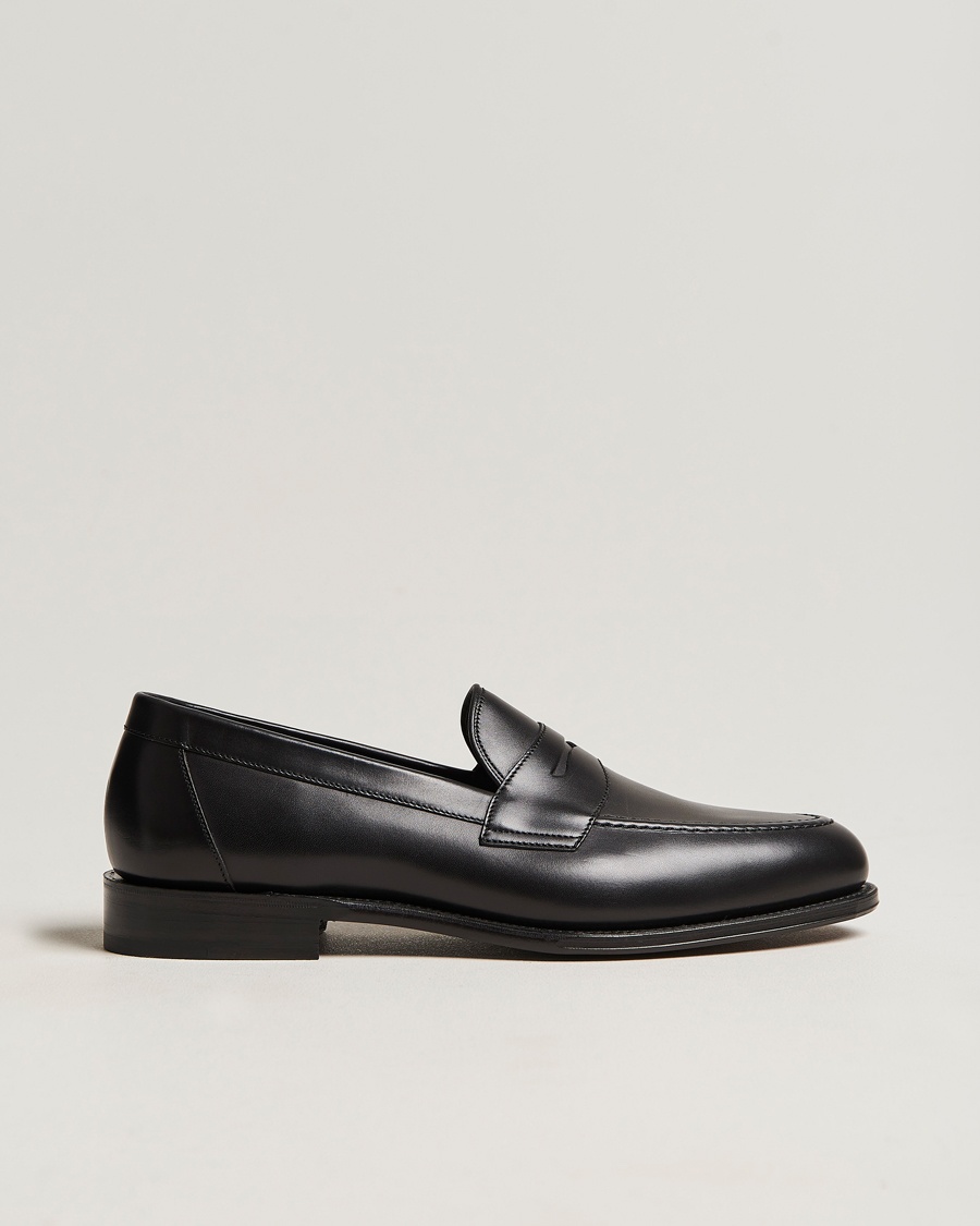 Loake 1880 Hornbeam Eco Penny Loafer Black Calf – Schwarz