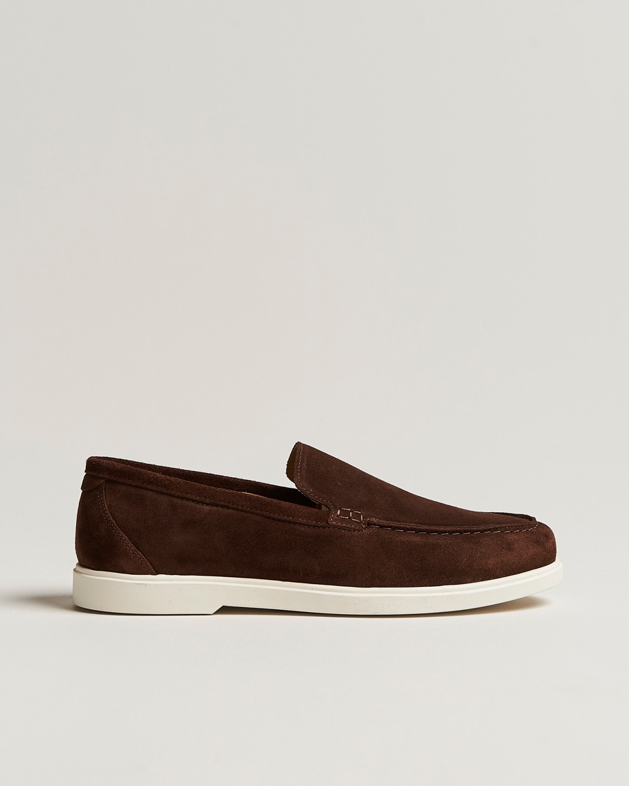 Loake 1880 Tuscany Suede Loafer Chocolate – Braun