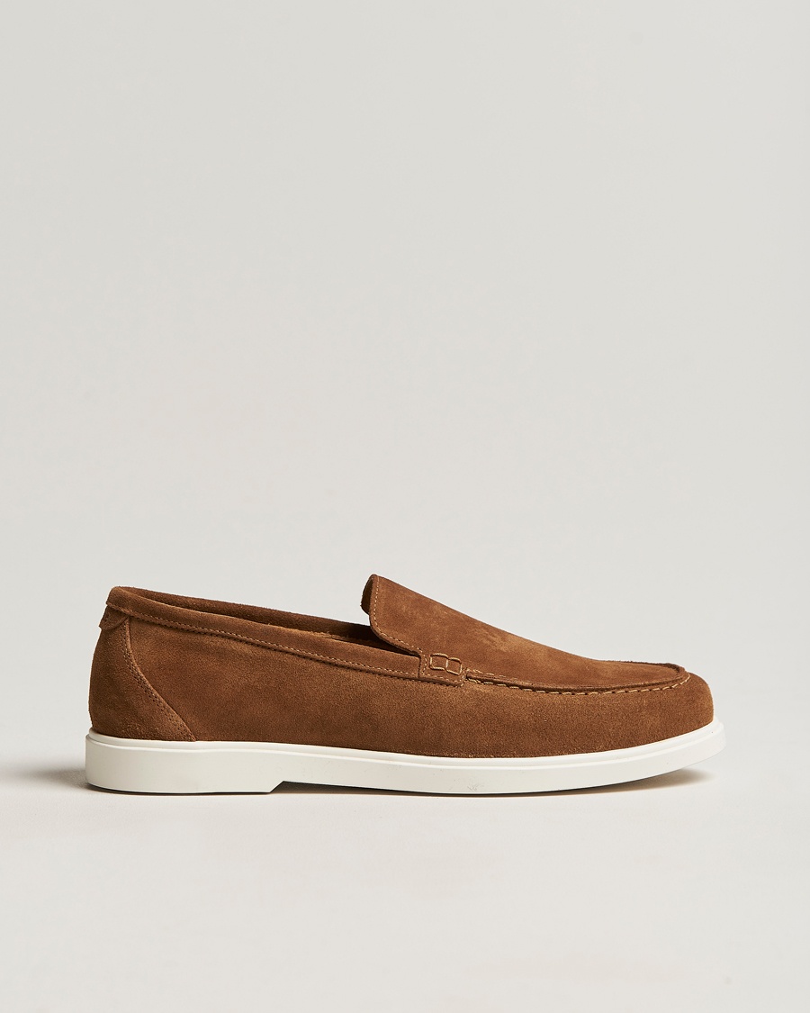 Loake Shoemakers Tuscany Suede Loafer Chestnut – Braun