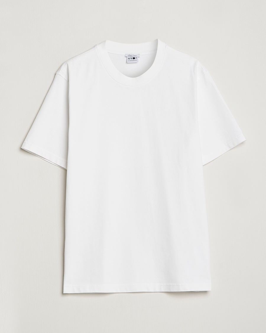 NN07 Adam Pima Crew Neck T-Shirt White – Weiß