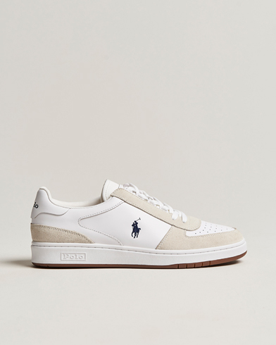 Herren |  | Polo Ralph Lauren | CRT Leather/Suede Sneaker White/Beige