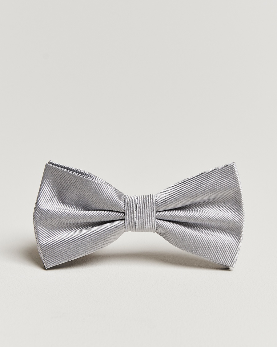 Amanda Christensen Pre Tie Silk Silver – Grau