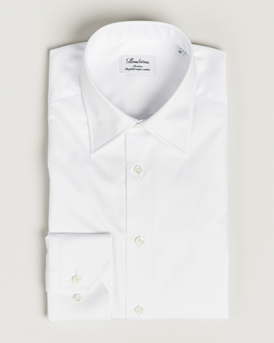 Herren |  | Stenströms | Slimline Kent Collar Shirt White