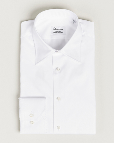 Herren |  | Stenströms | Fitted Body Kent Collar Shirt White