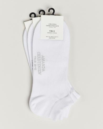 Herren | Sneaker | Amanda Christensen | 3-Pack True Cotton Sneaker Socks White