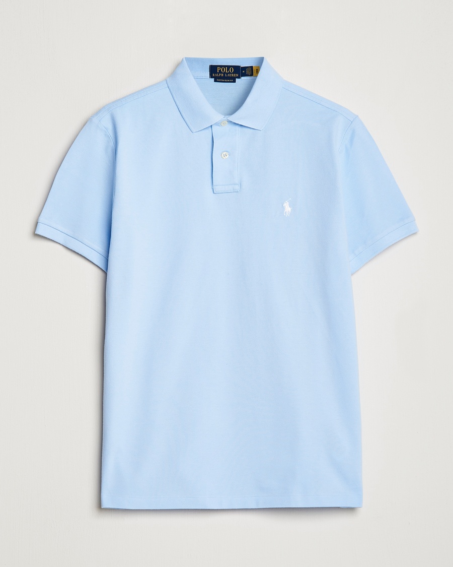 Polo Ralph Lauren Custom Slim Fit Polo Office Blue – Blau
