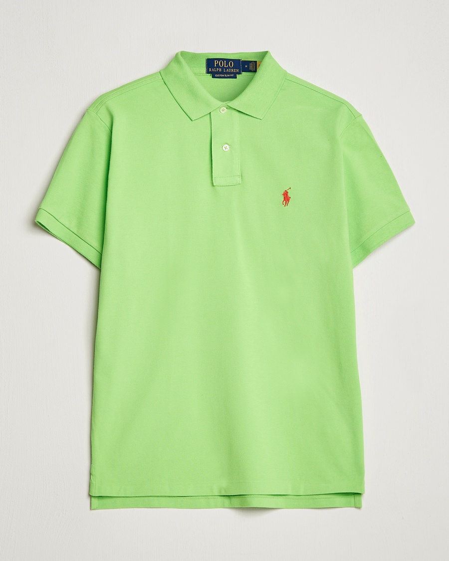 Polo Ralph Lauren Custom Slim Fit Polo Kiwi Lime – Grün