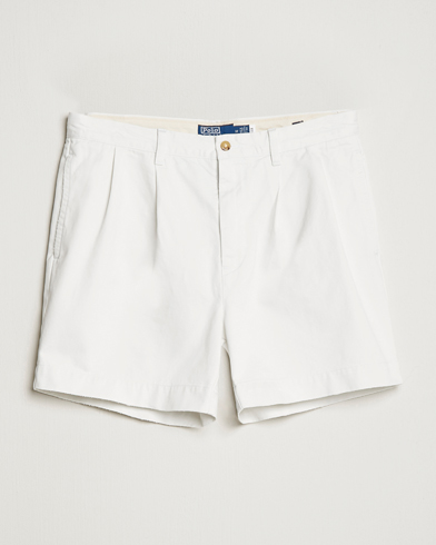 Herren | Chinoshorts | Polo Ralph Lauren | Twill Pleated Regatta Shorts Deckwash White