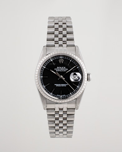 Gebraucht |  | Rolex Pre-Owned | Datejust 16220 Oyster Perpetual Black Steel Black