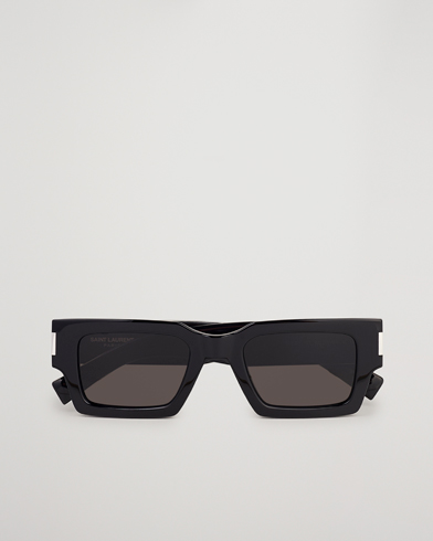 Herren | Eckige Sonnenbrillen | Saint Laurent | SL 572 Sunglasses Black/Crystal