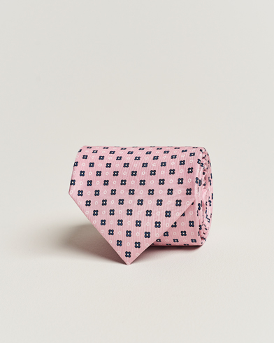Herren |  | E. Marinella | 3-Fold Printed Silk Tie Pink