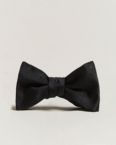 Herren | Fliegen | E. Marinella | Silk Bow Tie Black Satin