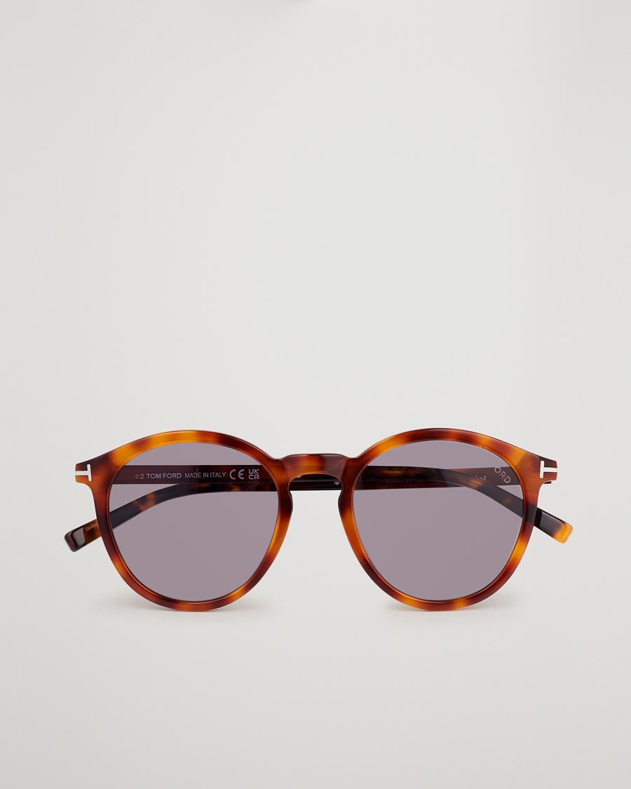 Tom Ford Elton Sunglasses Blonde Havana/Smoke – Braun