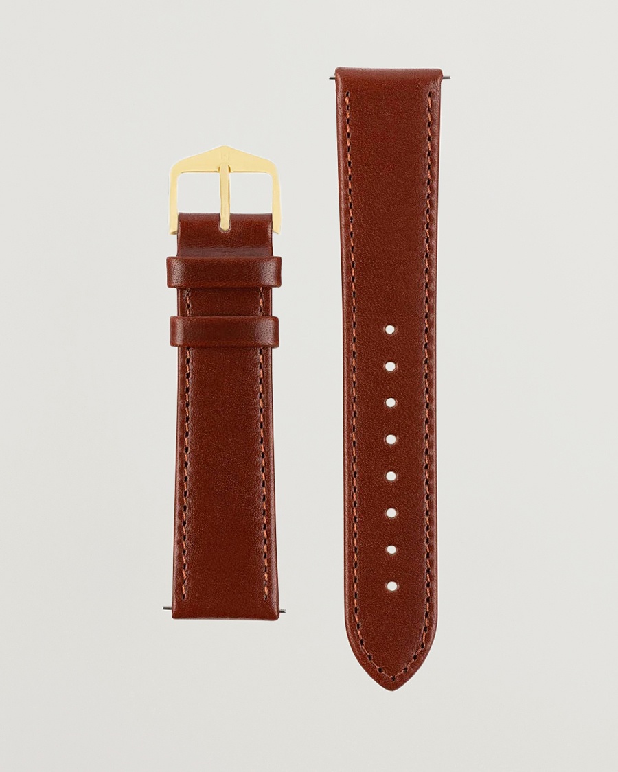 HIRSCH Osiris Calf Leather Watch Strap Mid Brown – Braun