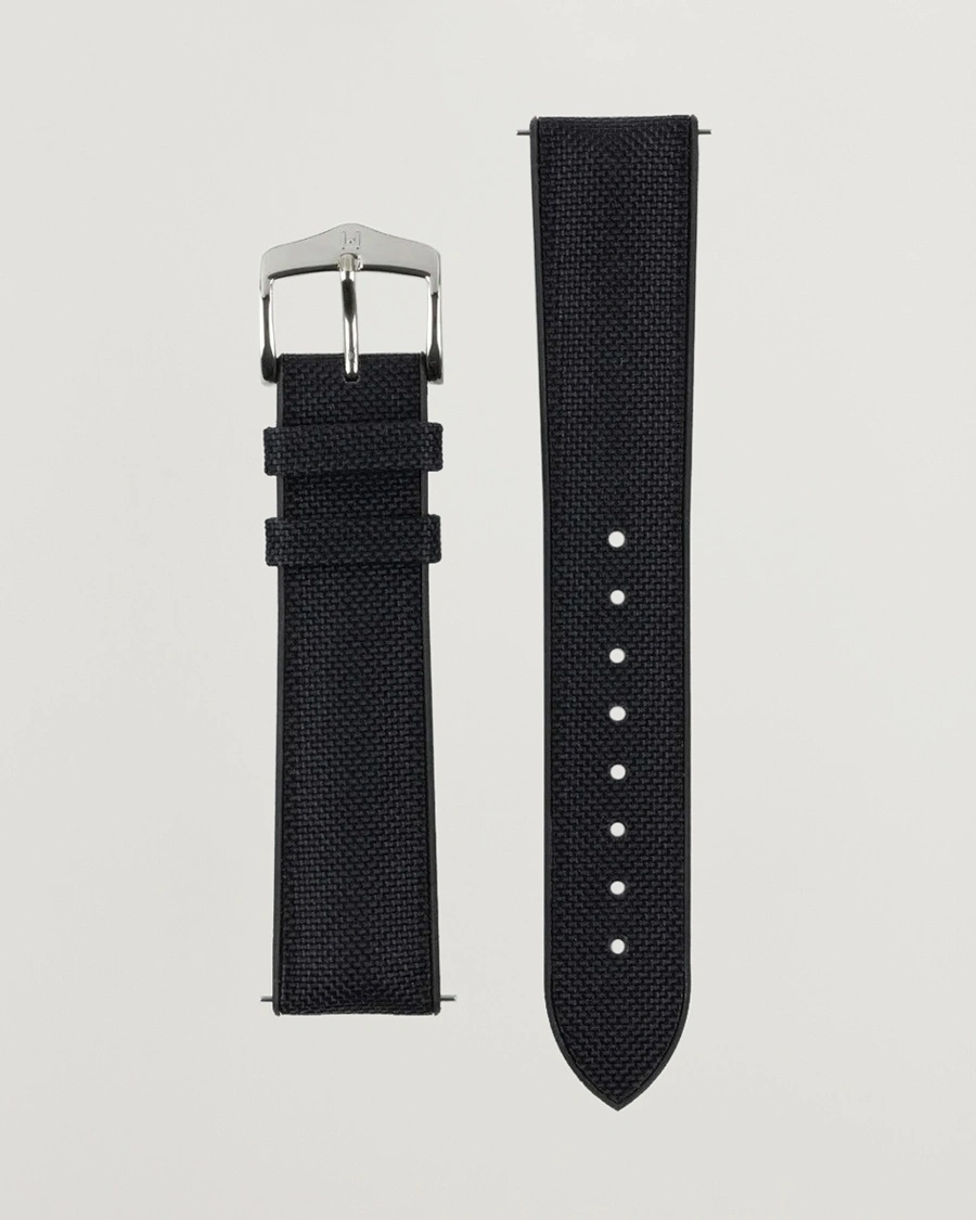 HIRSCH Arne Sailcloth Effect Performance Watch Strap Black – Schwarz
