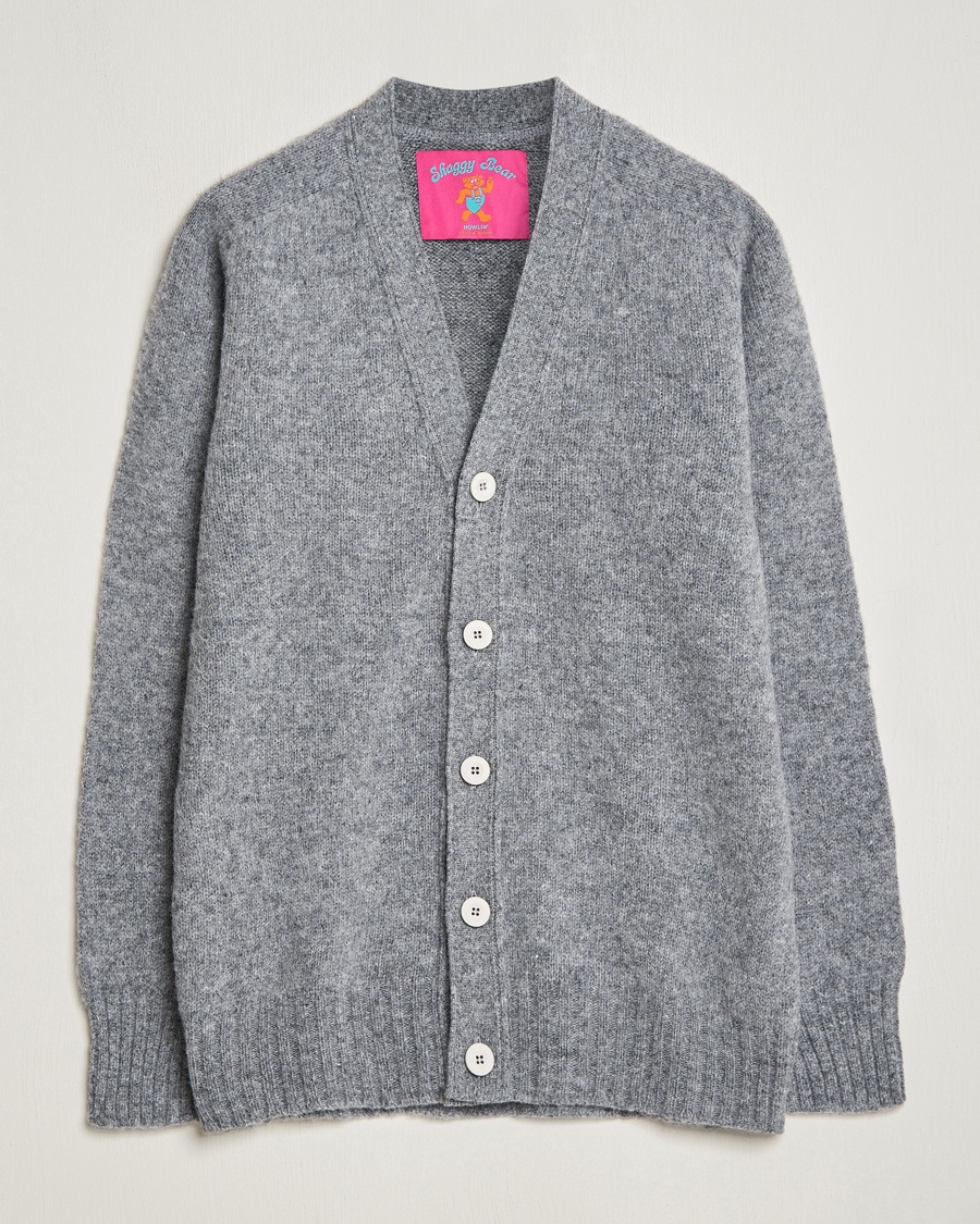 Howlin' Shaggy Bear Cardigan Med Grey – Grau