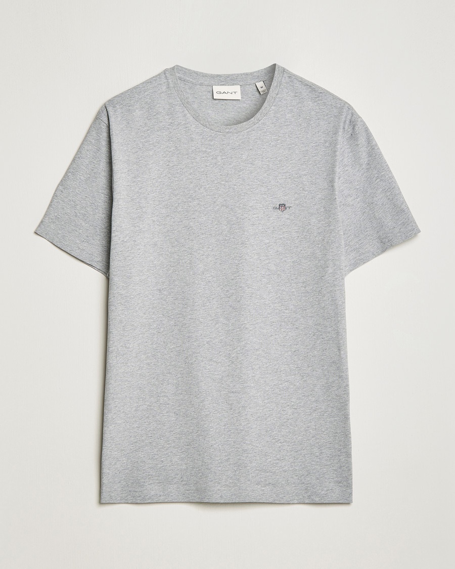 Gant The Original Solid T-Shirt Grey Melange – Grau