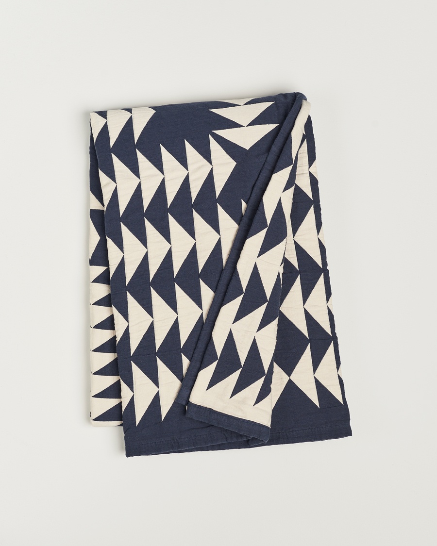 Pendleton Organic Cotton Matelasse Blanket Midnight Nova – Blau