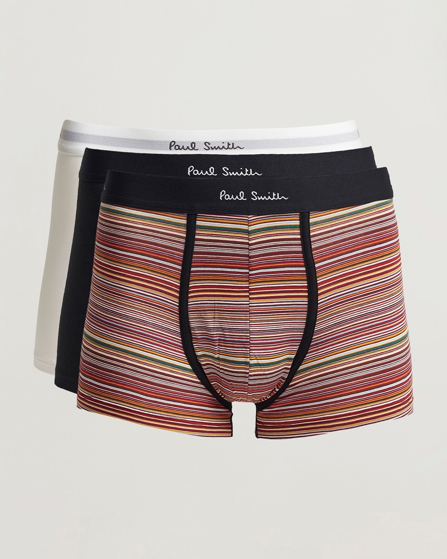 Paul Smith 3-Pack Trunk Stripe/White/Black – Mehrfarbig