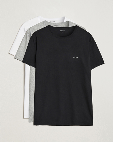 Herren | Multipack | Paul Smith | 3-Pack Crew Neck T-Shirt Black/Grey/White